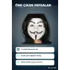 V For Vendetta Maske 12 Adet Plastik Parti Maskesi Lastikli Kostüm Yüz Aksesuarı BX-316708
