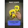 Sünger Bob Squishy Stres Oyuncağı 12 Adet Sıkılabilir Karışık Model Set BX-316719