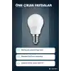 LED Top Ampul E14 İnce Duy 6W 6500K Beyaz Işık 540 Lümen Avize Aplik Ampulü BX-316723