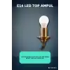LED Top Ampul E14 İnce Duy 6W 6500K Beyaz Işık 540 Lümen Avize Aplik Ampulü BX-316723