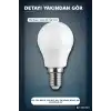 LED Top Ampul E14 İnce Duy 6W 6500K Beyaz Işık 540 Lümen Avize Aplik Ampulü BX-316723