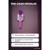 Karaoke Mikrofon Hoparlörlü Kablosuz USB Şarjlı Krom Kaplama 800 mAh 1 Adet BX-316736