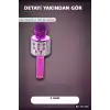 Karaoke Mikrofon Hoparlörlü Kablosuz USB Şarjlı Krom Kaplama 800 mAh 1 Adet BX-316736