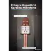 Karaoke Mikrofonlu Hoparlör Bluetooth Şarjlı Rose Gold Eko Ayarlı USB SD BX-316737