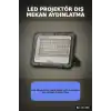 LED Projektör 100W 3200K Gün Işığı IP64 Dış Mekan Aydınlatması 8200 Lümen 1 Adet BX-316746