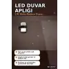LED Duvar Apliği 12W 3200K Gün Işığı IP54 Dış Mekan Bahçe Aydınlatması BX-316747