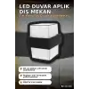 LED Duvar Aplik 12W Gün Işığı 3200K Dış Mekan Bahçe Aydınlatması IP54 1 Adet BX-316748