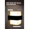 LED Duvar Aplik 12W Gün Işığı 3200K Dış Mekan Bahçe Aydınlatması IP54 1 Adet BX-316748
