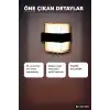 LED Duvar Aplik 12W Gün Işığı 3200K Dış Mekan Bahçe Aydınlatması IP54 1 Adet BX-316748
