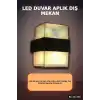 LED Duvar Aplik 12W Gün Işığı 3200K Dış Mekan Bahçe Aydınlatması IP54 1 Adet BX-316748