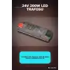 24V Şerit LED Trafosu 200W 8A Bakır Sargılı Klemensli Güç Kaynağı - 1 Adet BX-316753