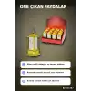 Ramazan LED Işık Kare Kubbe Tasarımlı Pilli Dekoratif Aydınlatma 12 Adet Gold BX-316787