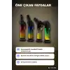 Pürmüz Torch Çakmak Metalize Oynar Başlıklı Ayakta Durabilen 12 cm 12 Adet BX-316791