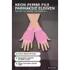 Neon Pembe File Parmaksız Eldiven 11 cm - 80ler 90lar Parti Kostüm Aksesuarı BX-316797