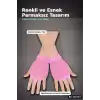 Neon Pembe File Parmaksız Eldiven 11 cm - 80ler 90lar Parti Kostüm Aksesuarı BX-316797