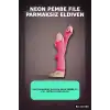 File Parmaksız Eldiven Neon Pembe 26 Cm - Retro 80ler Disco Kostüm Aksesuarı BX-316798