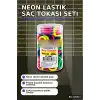 Neon Lastik Saç Tokası 1200 Adet Paket - Renkli Saç Örgü ve Şekillendirme BX-316813