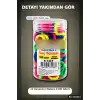 Neon Lastik Saç Tokası 1200 Adet Paket - Renkli Saç Örgü ve Şekillendirme BX-316813