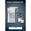 Fön Makinesi Askısı Krom Metal Banyo Fönlük Kendinden Yapışkan Askı Aparatı BX-316845