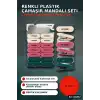 Plastik Çamaşır Mandalı 16 Adet - Kabartma Desenli Renkli Çamaşır Mandalı BX-316852