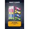 Silikon Ağızlı Şeffaf Plastik Mandal Seti, Bas Aç Pratik Çamaşır Mandalı 10 Adet BX-316853