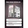 Silikon Ağızlı Şeffaf Plastik Çamaşır Mandalı - Bas Aç Mekanizmalı Renkli Mandal BX-316854