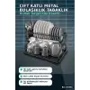 Çift Katlı Bulaşıklık Metal Lux Tabaklık, Mutfak Tezgah Üstü Düzenleyici BX-316856