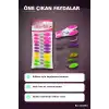 Plastik Mandal Seti Renkli Silikon Ağızlı Bas Aç Şeffaf Gövde - 10 Adet BX-316864
