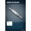 Çelik Hamur Merdanesi Metal Rulo 45 cm - 25 cm Gövde Ve Çift Saplı Mutfak Gereci BX-316866