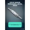 Çelik Hamur Merdanesi Metal Rulo 45 cm - 25 cm Gövde Ve Çift Saplı Mutfak Gereci BX-316866