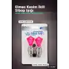 Bisiklet Sibop Işığı Pembe Elmas Kesim Prizma Model Hareket Sensörlü Pilli 2 Adet BX-316887