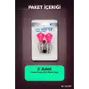 Bisiklet Sibop Işığı Pembe Elmas Kesim Prizma Model Hareket Sensörlü Pilli 2 Adet BX-316887