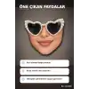 Bride Kalp Parti Gözlüğü İnci Detaylı Beyaz Siyah Camlı Bekarlığa Veda Aksesuarı BX-316906