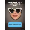 Bride Kalp Parti Gözlüğü İnci Detaylı Beyaz Siyah Camlı Bekarlığa Veda Aksesuarı BX-316906
