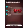 Kırmızı LED Işıklı Yıldız Parti Gözlüğü Yetişkin Boy Eğlence Aksesuarı BX-316911