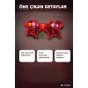 Kırmızı LED Işıklı Yıldız Parti Gözlüğü Yetişkin Boy Eğlence Aksesuarı BX-316911