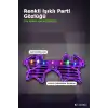 Parti Gözlüğü LED Işıklı Yıldız Tasarım Mor Şeffaf Çerçeve Yetişkin Aksesuarı BX-316914