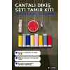 Çantalı Dikiş Seti İplik Mezura Tekstil Makası İğne ve Yüzük Tamir Kiti BX-316943