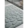 Hafızalı Köpük Banyo Paspası Gri Kaydırmaz Tabanlı Emici Ayak Paspas 1 Adet BX-316949