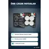 Çamaşır Makinesi Titreşim Önleyici Ayak Seti Küçük Beyaz 4 Parça Gereç BX-316955