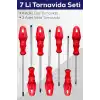 7li Tornavida Seti (4  Düz Tornavida 3  Yıldız Tornavida)