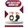 7 Modlu Mini Led Lamba Anahtarlık Usb Şarjlı Kamp İçin Taşınabilir