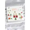 8 Çift Yılbaşı Temalı Kadın Küpe