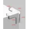 8li Set Silikon Şeffaf Masa Kenarı Koruma Aparatı