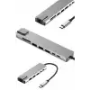 8 Portlu Macbook Çevirici Type C Hub  SD TF USB Çoğaltıcı Ethernet