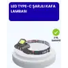 800 Lumen LED Kafa Lambası COB ve XPE Led Type C Şarjlı Ayarlanabilir