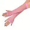 80’ler 90’lar Retro Neon Pembe File Parmaksız Eldiven 26 cm