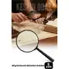 9 cm Optik Lensli El Tipi Büyüteç | Profesyonel Okuma, Hobi, Koleksiyon Merceği
