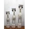 Ahşap 3lü Deve Kuşu Seti 90 Cm Trendy:7