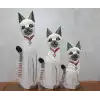 Ahşap 3lü Kedi Seti 50 Cm Okas:1